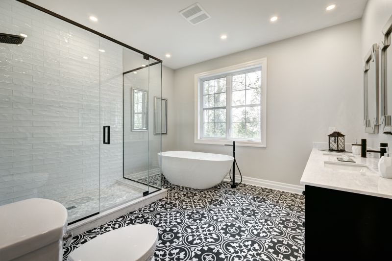 Open Concept Shower with Niche Storage
